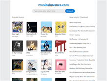 Tablet Screenshot of musicalmemes.com